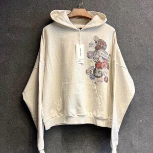 Stylish Beige Graphic Hoodie for Women